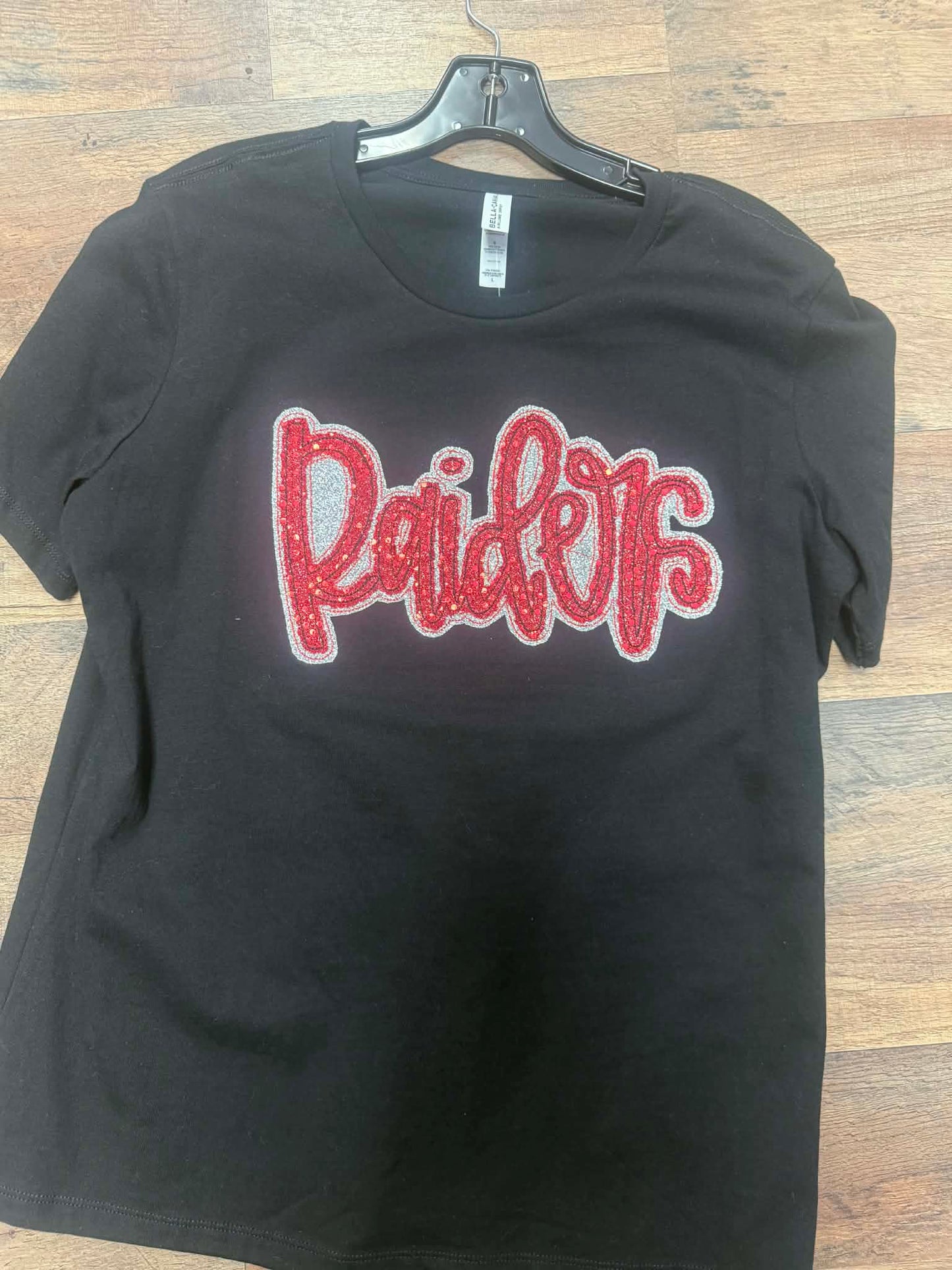 Raiders Sequin Appliqué Tee – Women’s – Large (One of One)