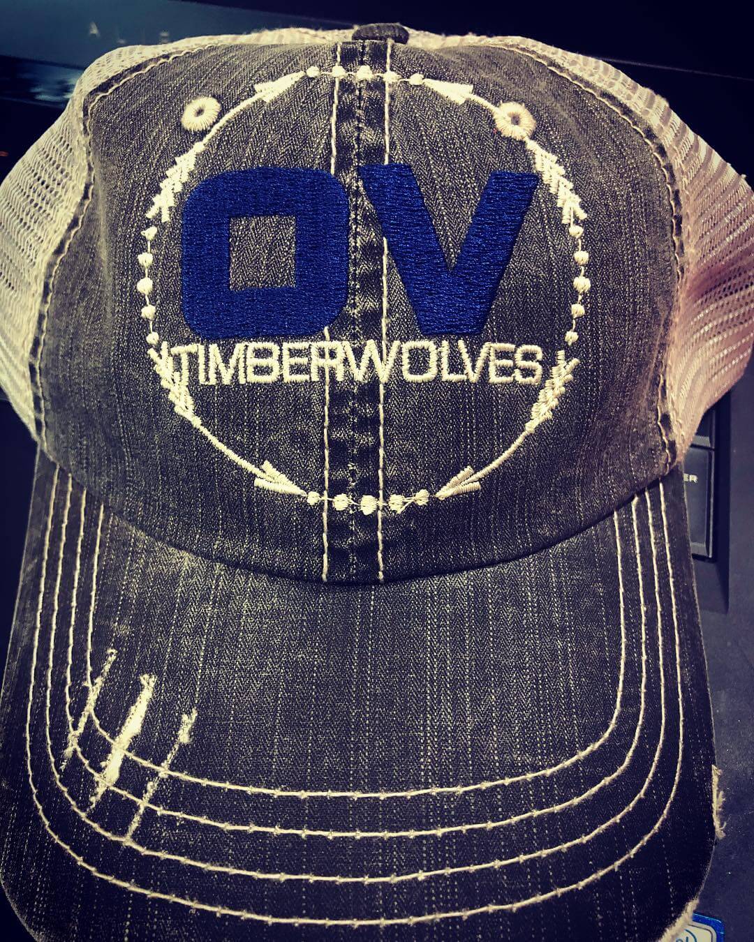 Okaw Valley Arrow Embroidered Baseball Cap