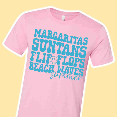 Margaritas Suntans flipflops beach waves summer