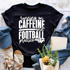 running on caffeine and football practice