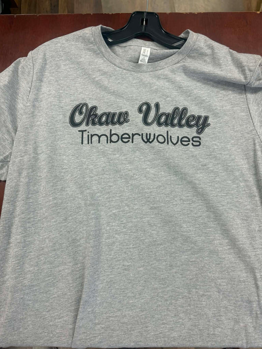 Okaw Valley Timberwolves Tee – Adult Large (One of a Kind)