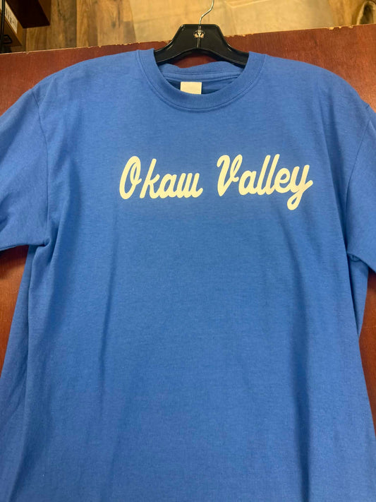Okaw Valley Script Tee – Adult Unisex – Medium (One of One)
