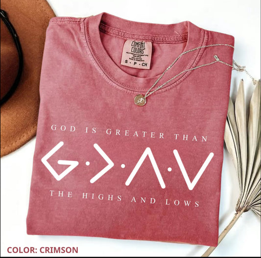 God is Greater than the highs and lows