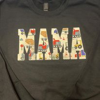 Load image into Gallery viewer, MAMA (with personal baby clothes) Embroidered Sweatshirt