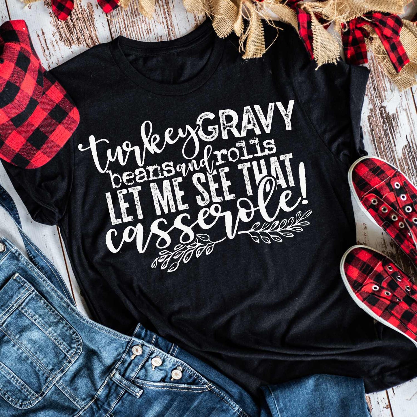 turkey gravy beans and rolls