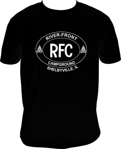 River-Front Campground Full Chest T-Shirts