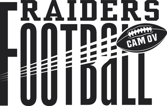 CAM OV RAIDERS football #1 T's