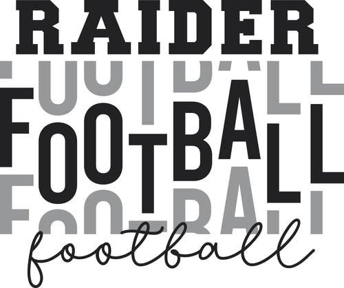 Raider football #3 T's