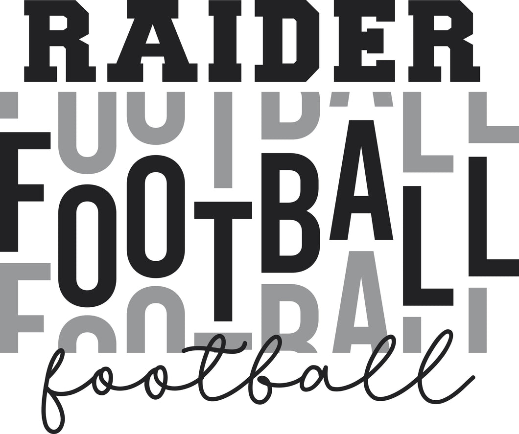 Raider football #3 T's