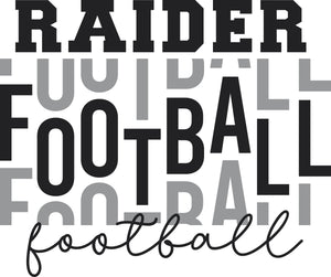 Raider football #3 YOUTH sizes