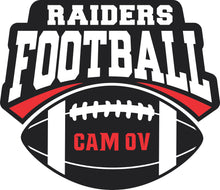 Load image into Gallery viewer, CAMP CAM OV football sweatshirts ADULT SIZES - GILDAN BRAND