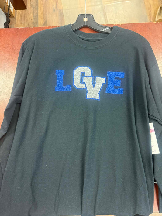 LOVE Glitter Block Tee – Adult Unisex – Medium (One of One)