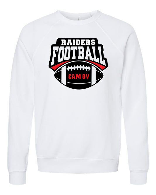 CAMP CAM OV football sweatshirts ADULT SIZES - BELLA BRAND