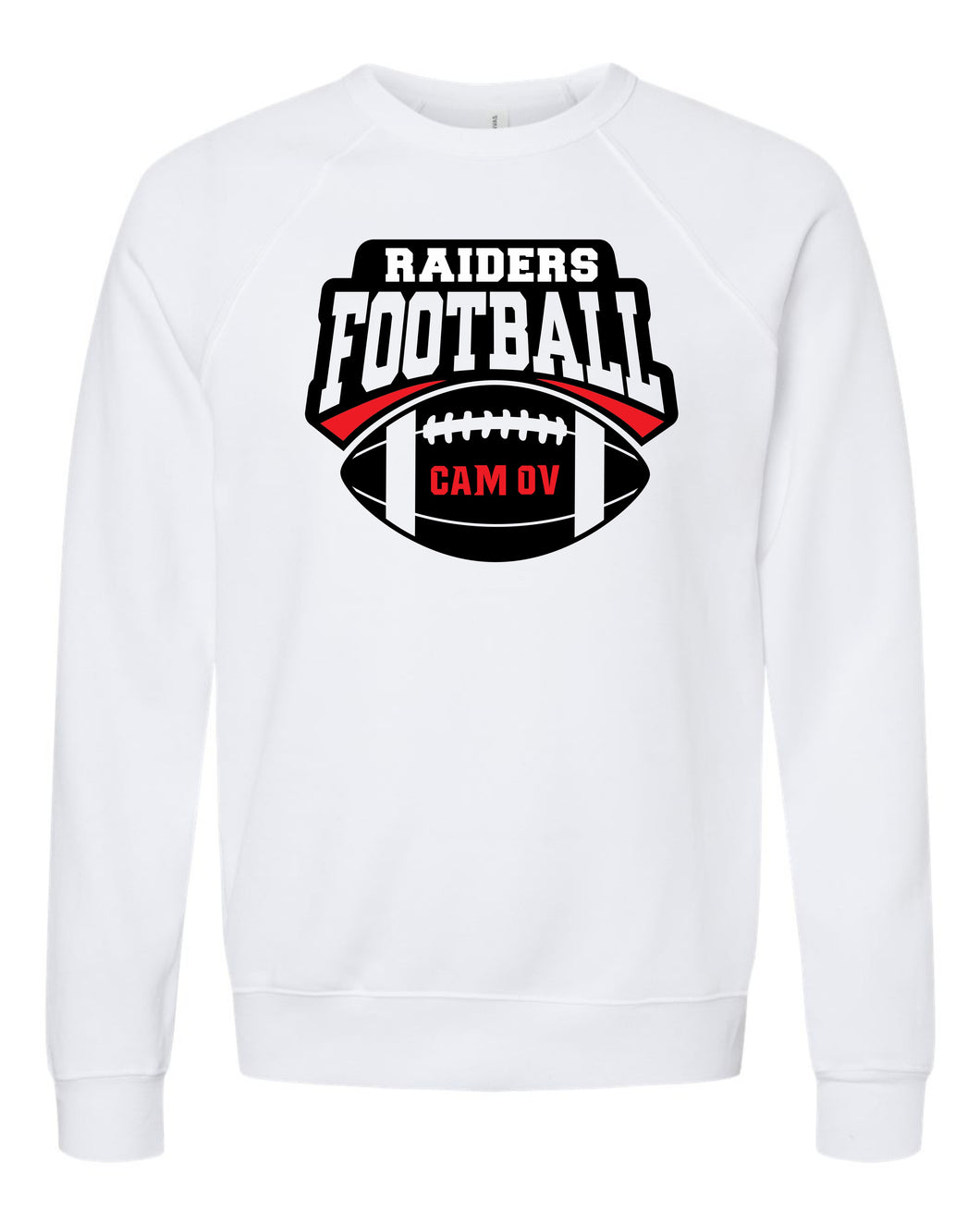 CAMP CAM OV football sweatshirts ADULT SIZES - BELLA BRAND