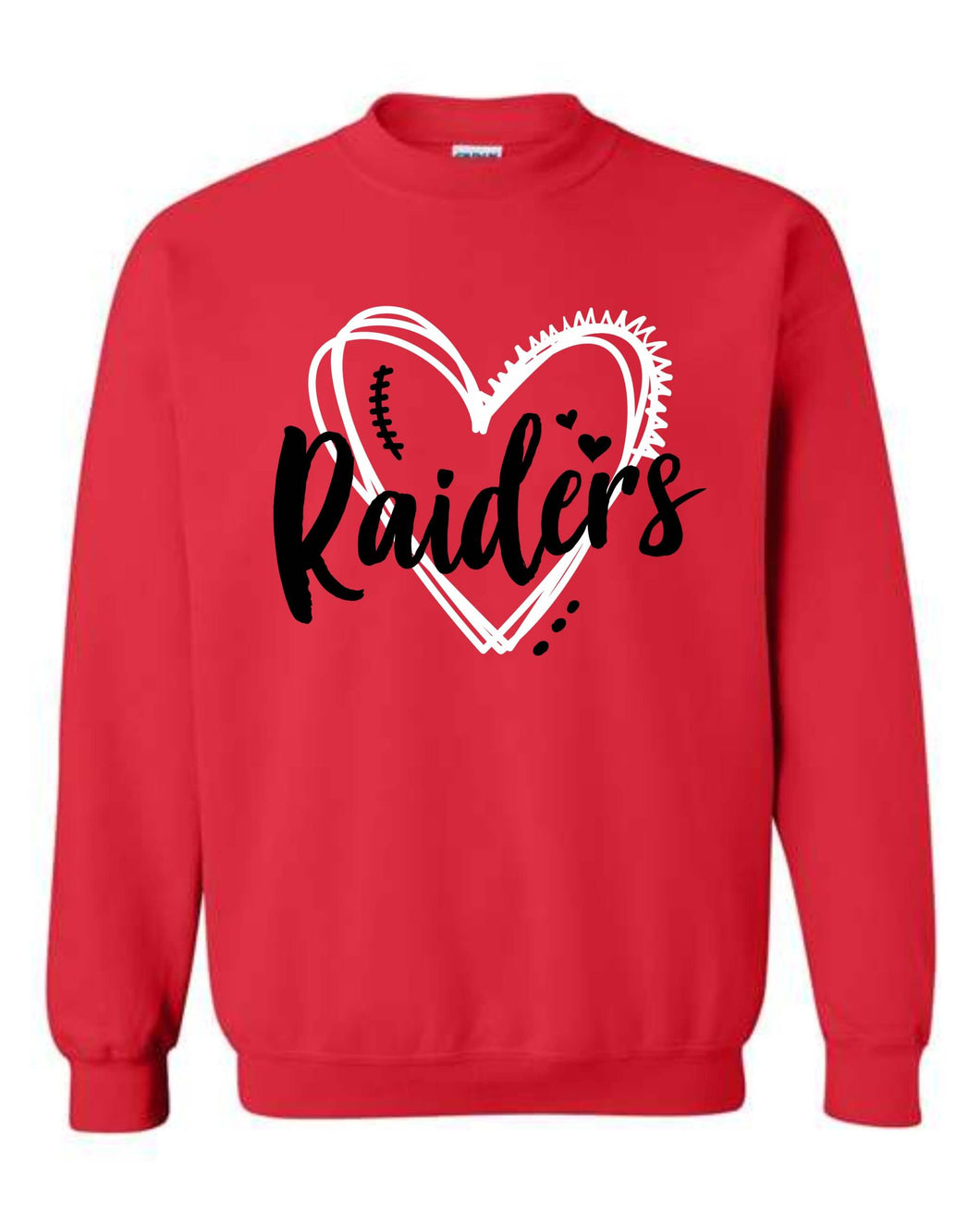 Raiders heart laces YOUTH sizes
