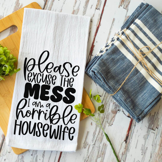 please excuse the mess