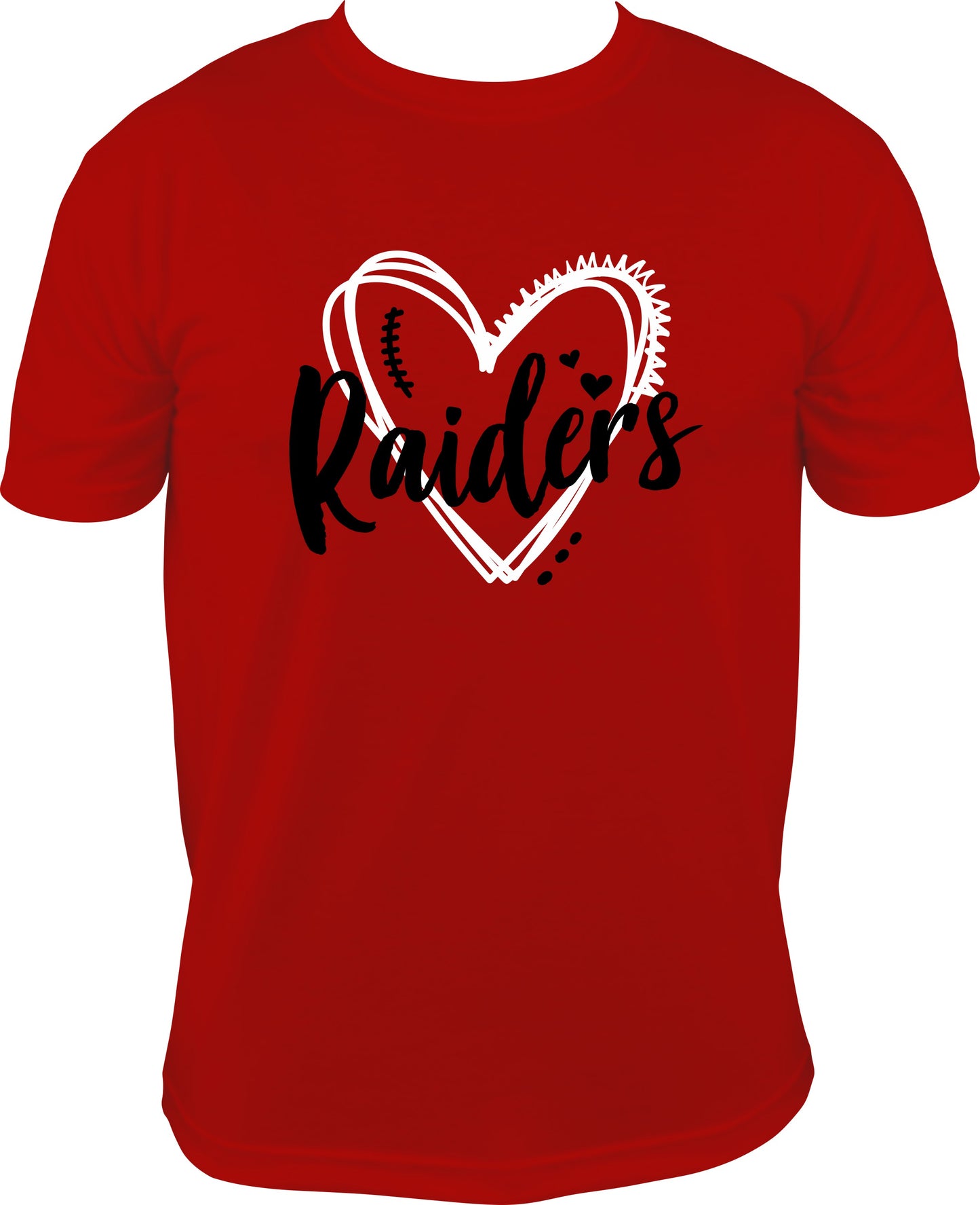 Raiders heart laces Tee's