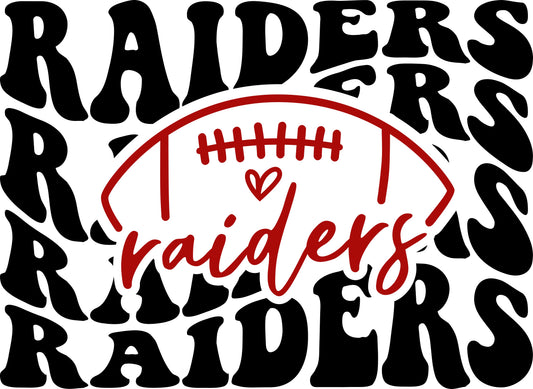 Raiders Football Wave T's