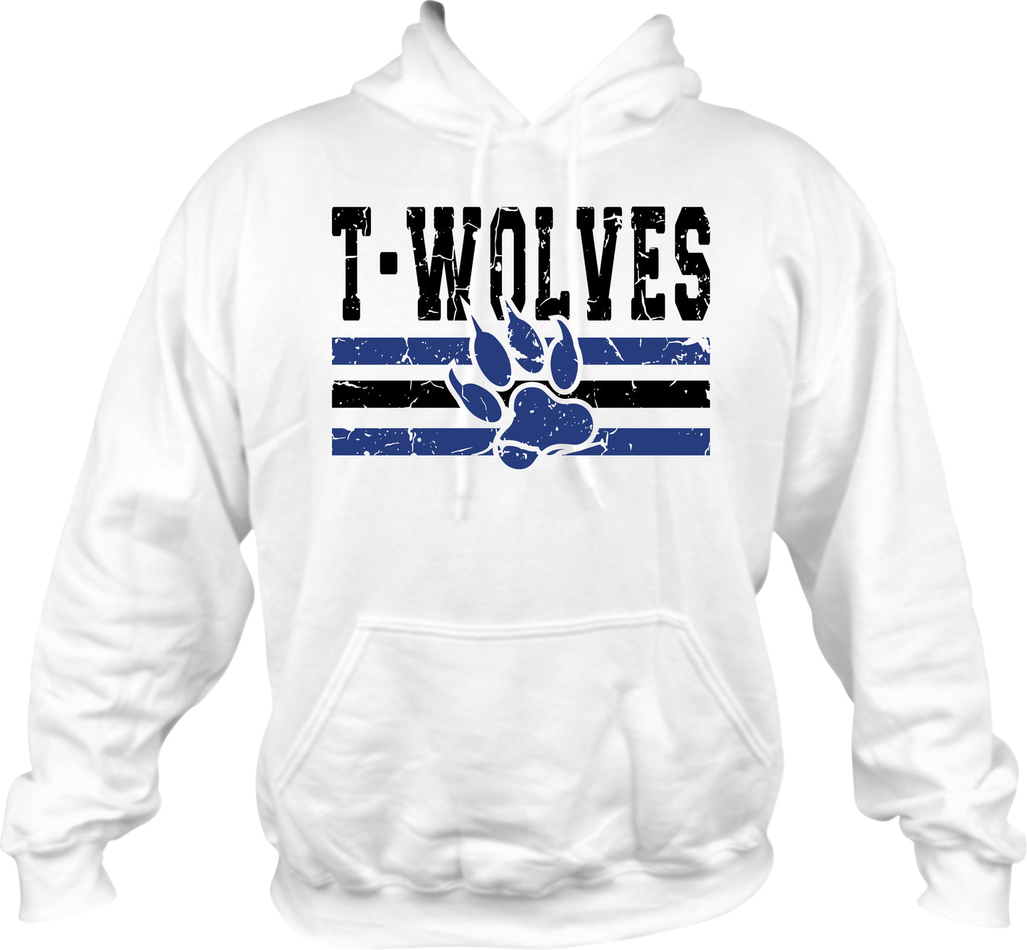 T-Wolves distressed with paw