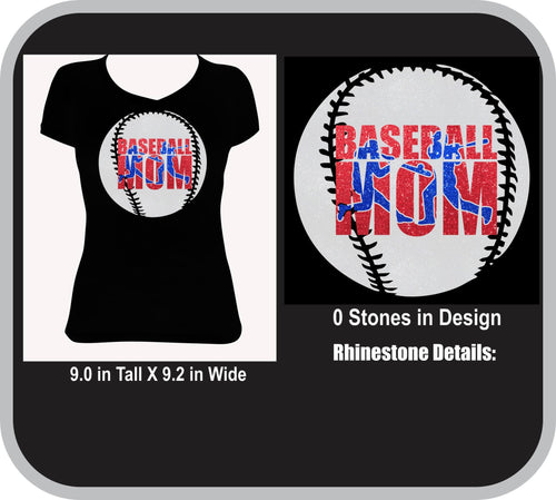 Baseball Mom Cut Out T-Shirt