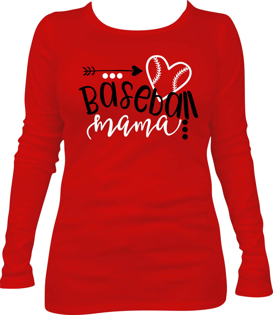 Baseball mama Long Sleeve T-Shirt