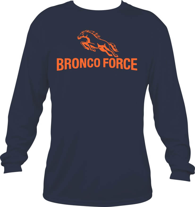 Cerro Gordo Broncos Navy Long Sleeve T-Shirt