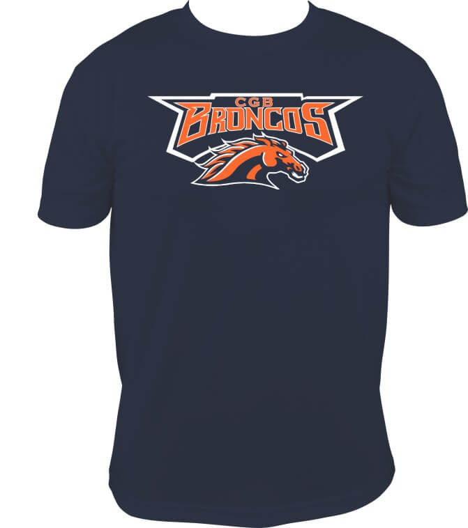 Cerro Gordo Broncos Navy T-Shirt