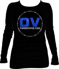Load image into Gallery viewer, Okaw Valley Circle Arrows Glitter Long Sleeve T-Shirt