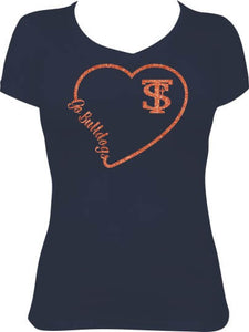 St. Teresa Ladies Glitter Vneck