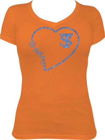 St. Teresa Ladies Glitter Vneck