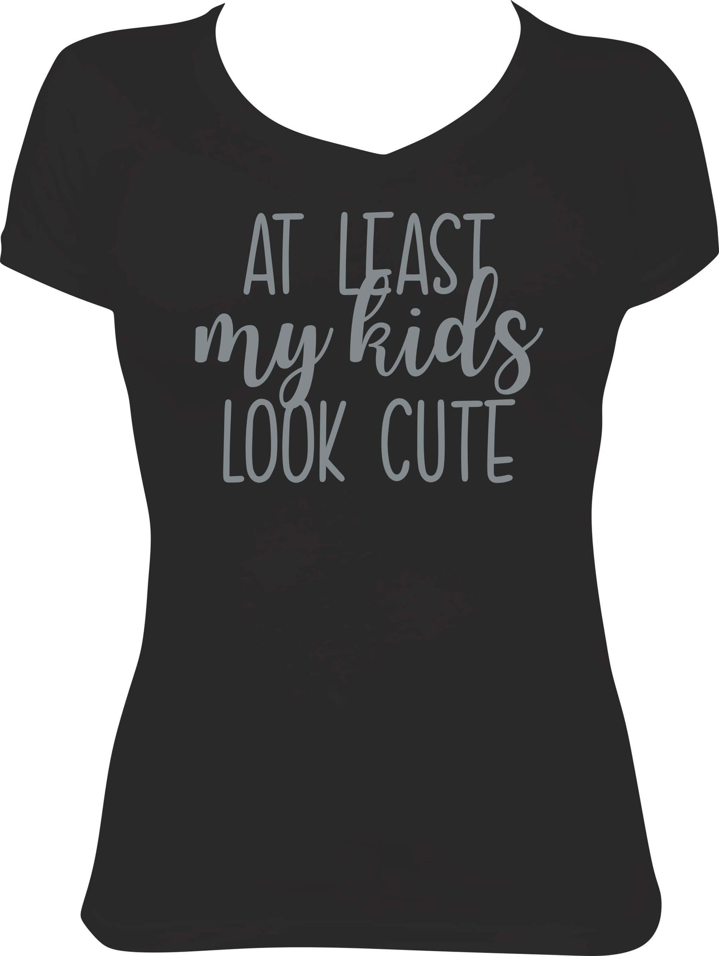 At least my kids are cute V-Neck Shirt