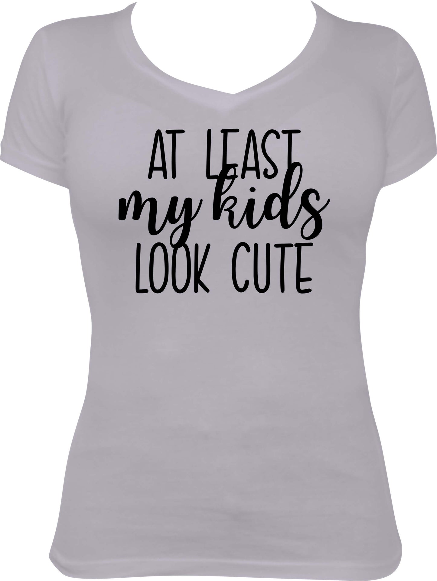 At least my kids are cute V-Neck Shirt