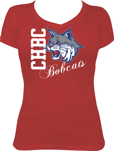 CHBC Bobcats Ladies Vneck