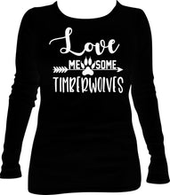 Load image into Gallery viewer, Love Me Some Timberwolves Vneck &amp; Long Sleeve